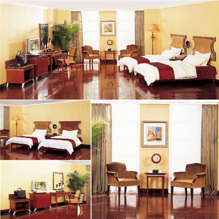 Bedroom Sets Furniture Solid Wood Hotel Furniture for Sale (#A6016)