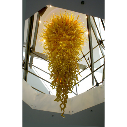 Big Hand Blown Glass Pendant Lamp for Lobby Decoration