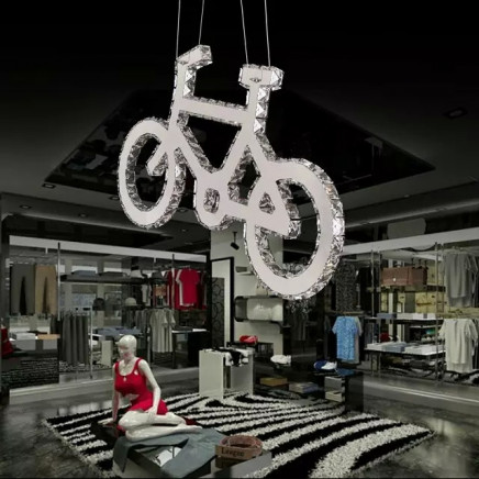 Bike Chandelier Crystal Hanging Lamp (EM1375)