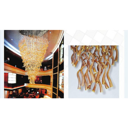Blowing Glass Pendant Lighting Decoration for Hotel