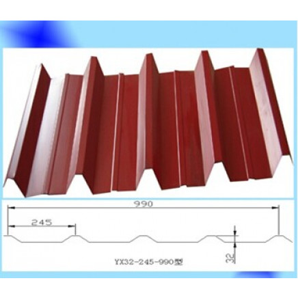 Brown Corrugated Roofing Sheet for Roof Tile