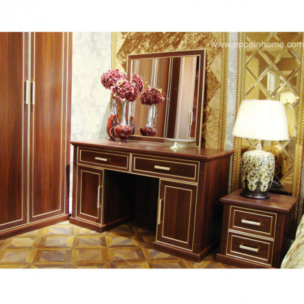 California Red Wooden Dresser with Mirror (ZT21111A145)