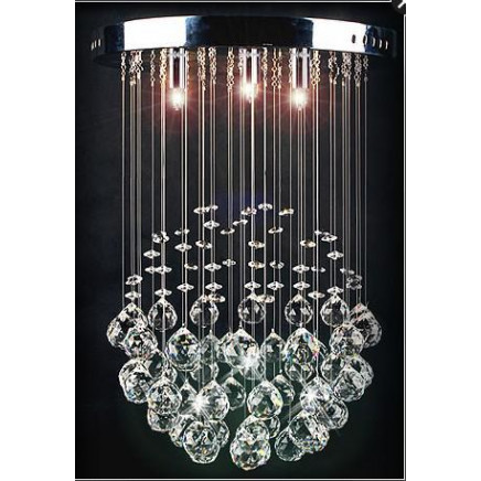 Ceiling Lighting Crystal Chandelier with Halogen Bulb for Bedroom (3390-3L)