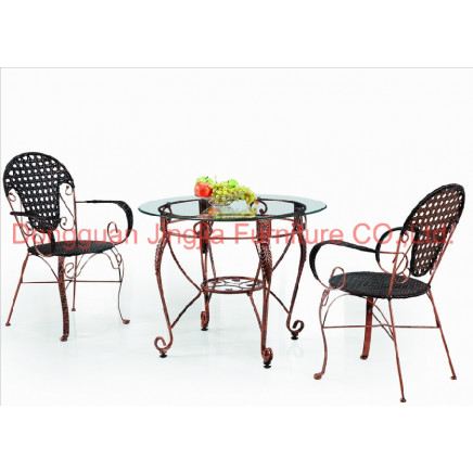 Cheap Iron Rattan Dining Outdoor Set (JJ-S429&566)