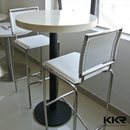 China Manufacturer Round Artificial Stone Table for Coffee Shop