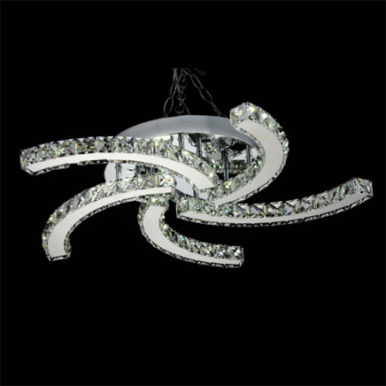 Chrome Crystal Lighting Chandelier LED Ceiling Lamp (EM1405)