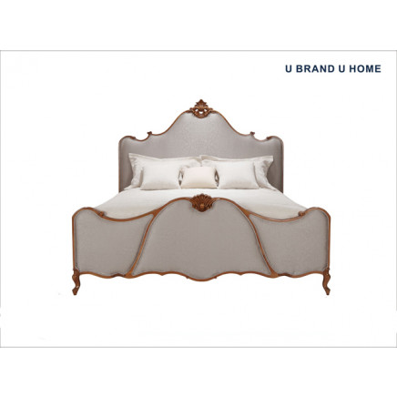 Classic Royal Bed for Bedroom with Beech Wood