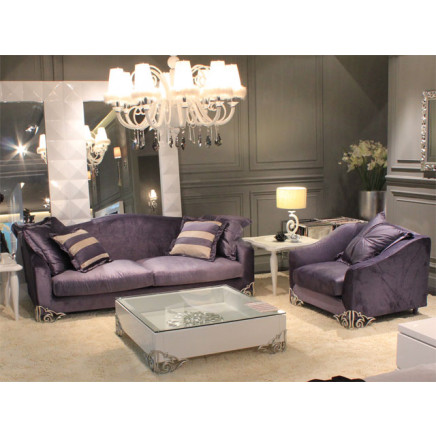 Classic Sofa Fabric Sofa Living Room Sofa Set (LS-102A+C)