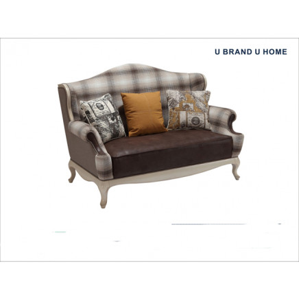 Classic Sofa for Living Room with Beech Wood