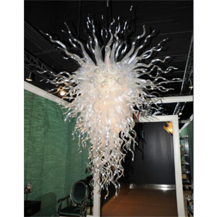 Clear Glass Hanging Blown Glass Chandelier for Decorative