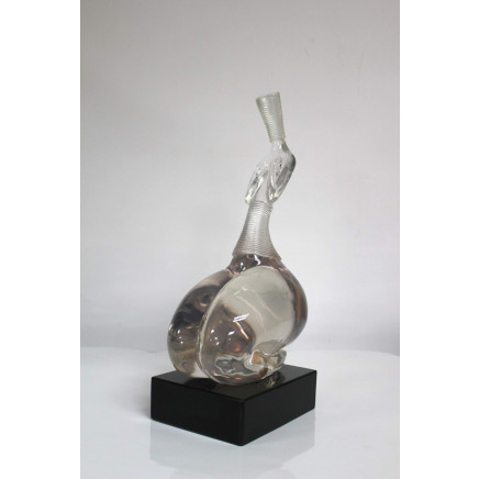 Collectible Business Gift, Small Glass Sculpture, Crystal Sculpture