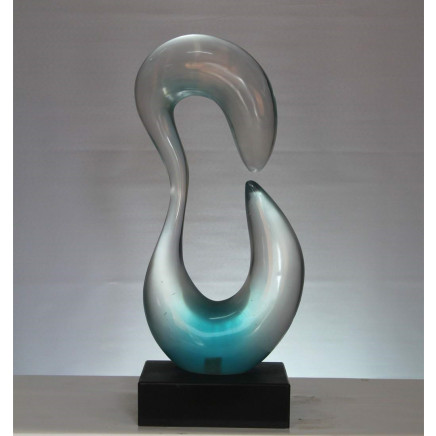 Collectible Clear Resin Art Sculpture