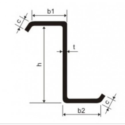 Color Prepainted Z Type Al Zn Steel Beam