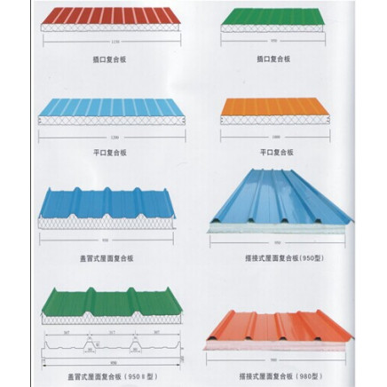 Color Sheet Sandwich Panel for Roofing