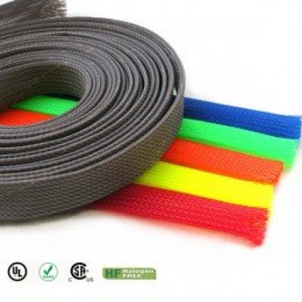 Colored Pet Expandable Braided Sleeving for Cable Wire