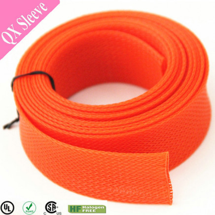 Colored UV Resist Pet Braided Sleeving Cable Expandable Wrap