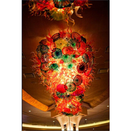 Colorful Murano Glass Pendant Lamp for Hotel Lobby Decoration