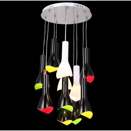 Colourful Glass Room Pendant Light Modern (MD4020R-12)
