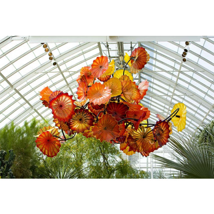 Colourful Murano Plates Ceiling Decoration for Hotel