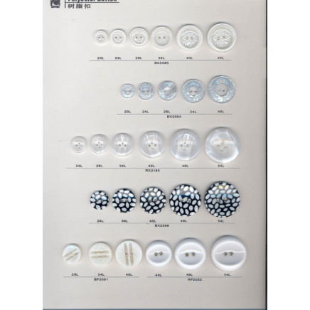 Complete Size New Fashion Resin Coat Button