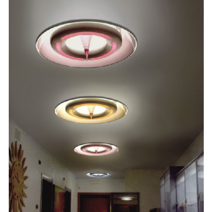Contemporary Acryl Carbon Steel Aluminium Livingroom Ceiling Lamp (732C)