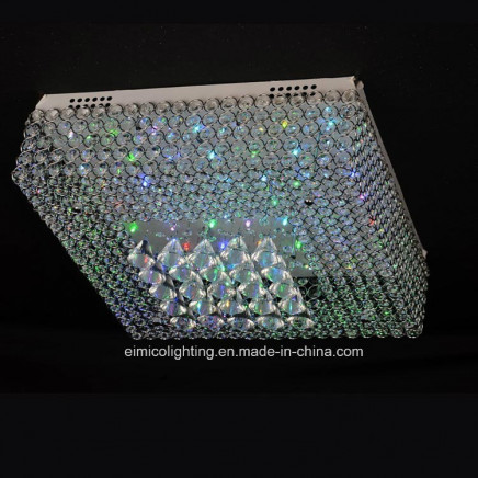Crystal Chandelier Dimmable Lamp with Remote Control Light Em1014