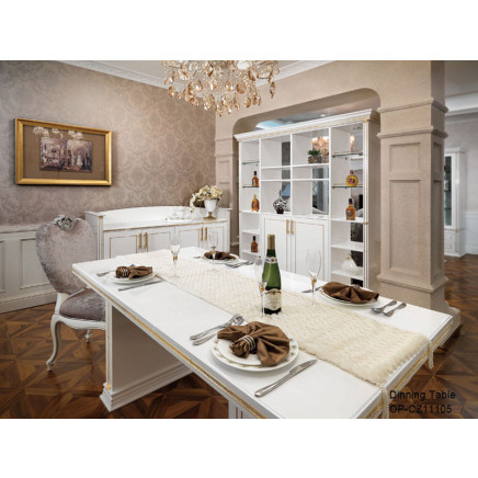 Custom Melamine Board Dinner Table (CZ11105)