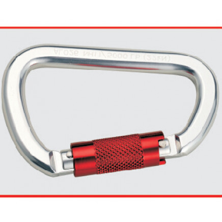 D Shaped Aluminum Climbing Carabiner Key Lock Carabiner
