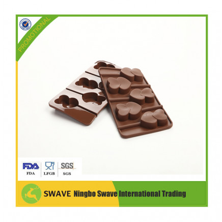 DIY Heart Lollipop Shaped Silicone Chocolate Fondant Mold / Cake Mold (FDA, LFGB, SGS approved)