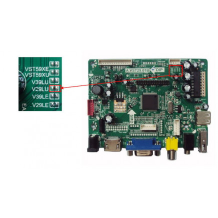 Rowa LCD Controller Board A.VST29.01B