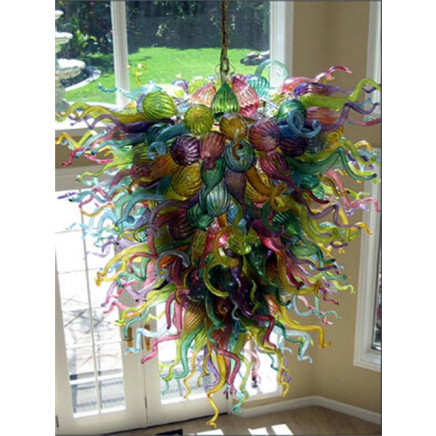 Decorated Hand Blown Glass Chandelier Lighting for Home