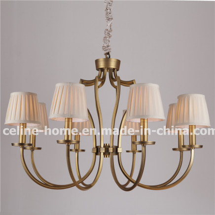 Decoration Iron Pendant Lamp with Fabric Shade (SL2016-8B)