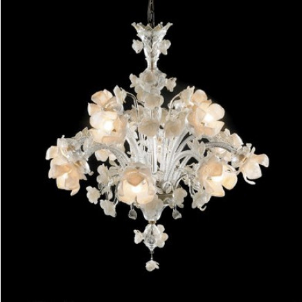 Decorative Glass Pendant Lamp Glass Flower Light
