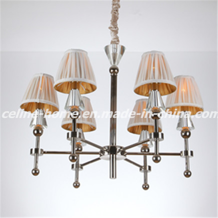 Decorative Iron Chandelier with Fabric Shade (SL2051-6)