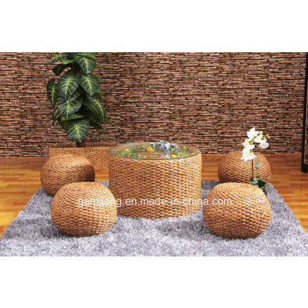 Dining Room Rattan Furniture Round Table Set Chair