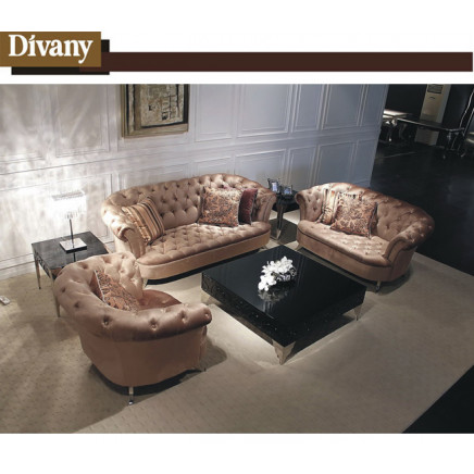Divany New Modern Living Room Furniture with Sofa and Coffee Table (LS-107)
