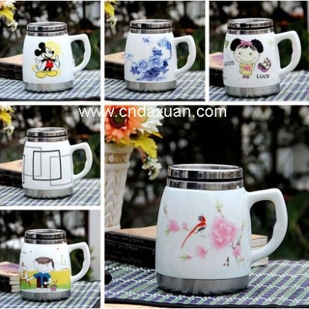 Durable Ceramic Mug with Stainless Steel Inner