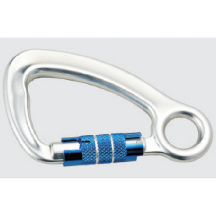En362 D Shape Aluminum Twistlock Carabiner Hook for Fasten