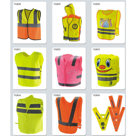 Europe Standard Children Safety Vest with Heating Traffic Printing