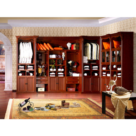 European Style Antique Bedroom Furniture Set Wardrobes