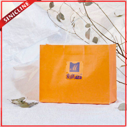 European Style Natural Kraft Shopping Paper Packaging