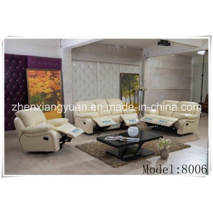 European Style Recliner Leather Sofa with Rocker and Swivel (A-8006)