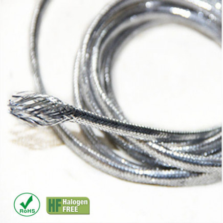 Expandable Braided Silver Metallized Sleeve for Racing Car Wire