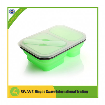 FDA Food Grade Silicone Kitchen Utensils Silicone Collapsible Lunch Box