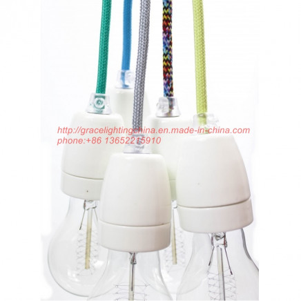 Fabric Wire Ceramic Pendant Lamp (GD-3013-1)