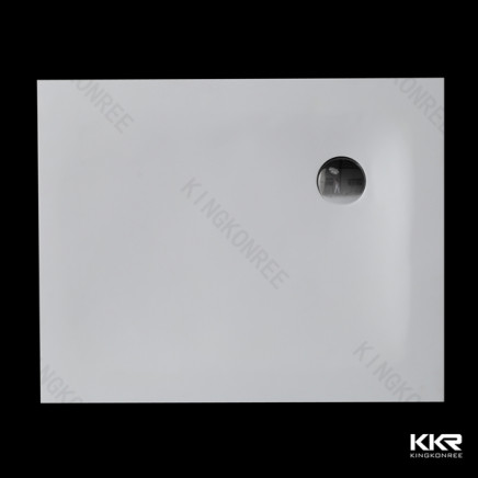 Factory Price Pure White Solid Surface Acrylic Shower Tray