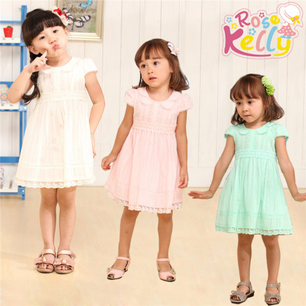 Fashion Fancy Sweet Baby Girl Cotton Clothing, Kids Dress