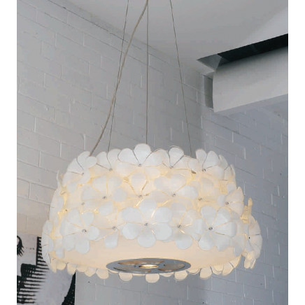 Fashionable Style Modern Glass Carbon Steel Decoration Flower Pendant Lamp (1068S1)