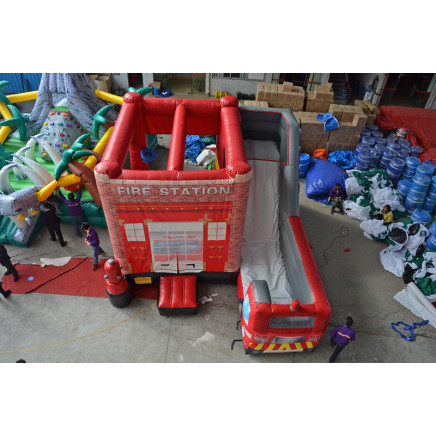 Fire Station Slide Inflatale Dry Slide Bb231
