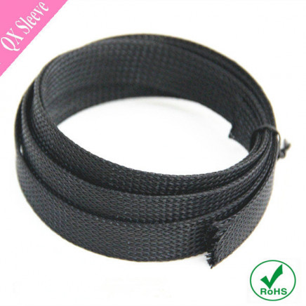 Flexo Black Expandable Nylon Braided Sleeving for Wiring Harness